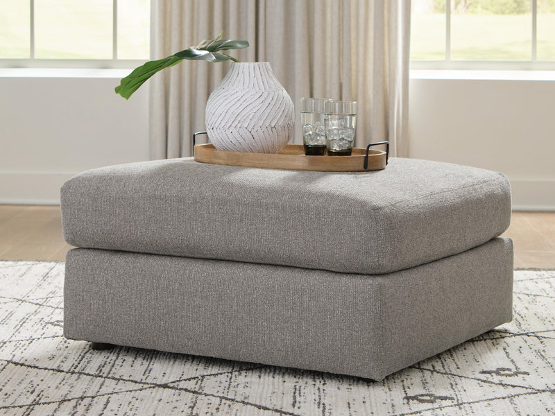 Lindon Smoke Oversized Accent Ottoman - 8470408