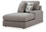 Lindon Smoke Right-Arm Facing Corner Chaise - 8470417
