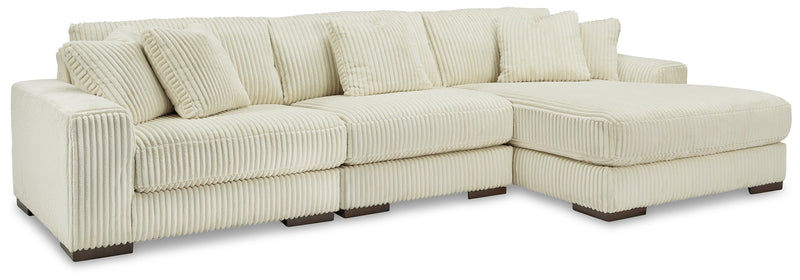 Lindyn Ivory 3-Piece Sectional with Ottoman from Ashley - Luna Furniture