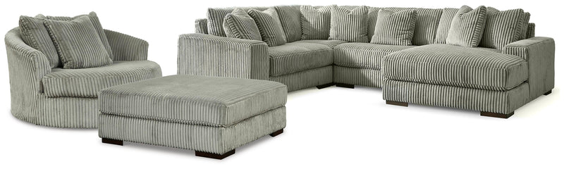 Lindyn 4-Piece Sectional, Chair and Ottoman - 21105U11