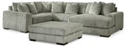Lindyn 4-Piece Sectional with Chaise and Oversized Accent Ottoman - 21105U12