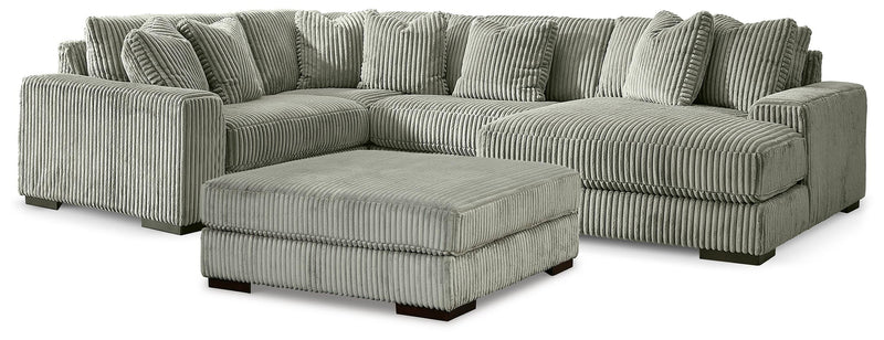Lindyn 4-Piece Sectional with Chaise and Oversized Accent Ottoman - 21105U12