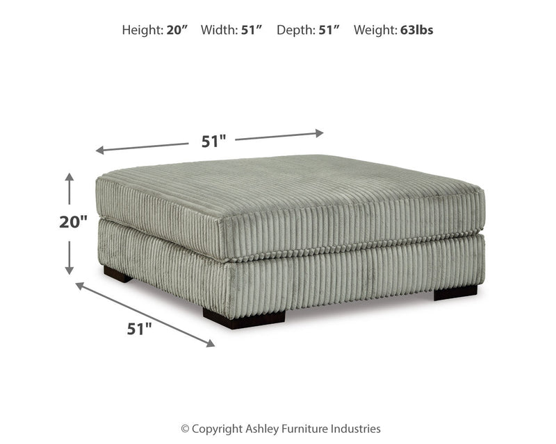 Lindyn 6-Piece Sectional with Ottoman in Fog - PKG016107
