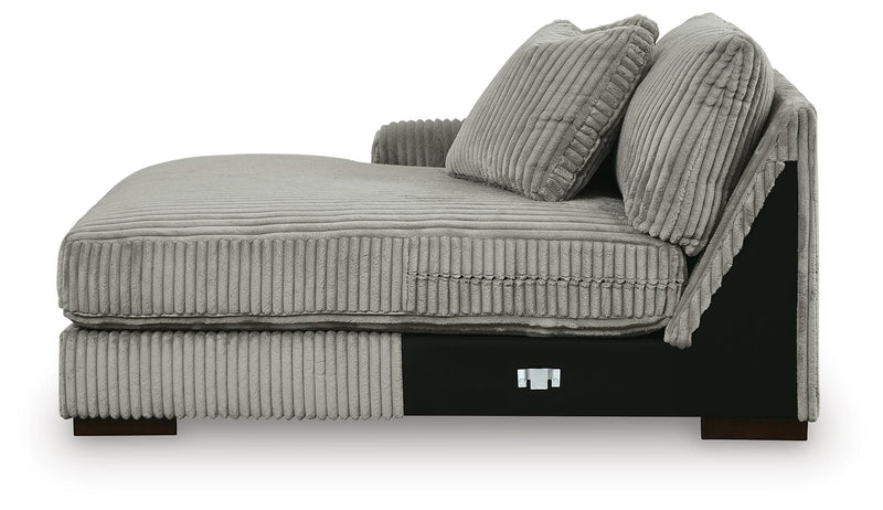 Lindyn Fog 3-Piece Sectional with Double Chaise - 21105S18