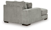Lindyn Fog 3-Piece Sectional with Double Chaise - 21105S18
