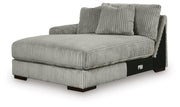Lindyn Fog 3-Piece Sectional with Double Chaise - 21105S18