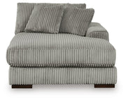 Lindyn Fog 3-Piece Sectional with Double Chaise - 21105S18