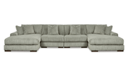 Lindyn Fog 4 - Piece Double Chaise Sectional - Gate FurnitureSectional