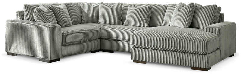 Lindyn Fog 4-Piece Sectional with Chaise - 21105S15