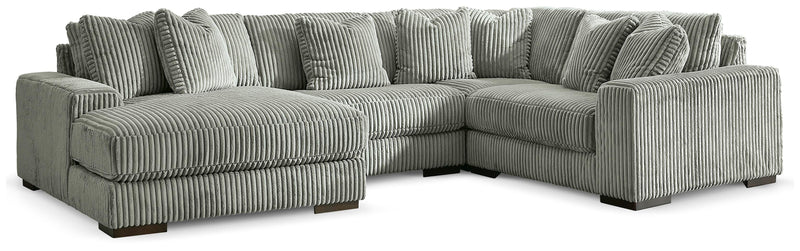 Lindyn Fog 4-Piece Sectional with Chaise - 21105S17