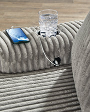 Lindyn Fog Chaise - Gate FurnitureChaise