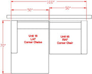 Lindyn Ivory 2 - Piece LAF Sectional - Gate FurnitureSectional