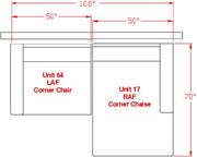 Lindyn Ivory 2 - Piece RAF Sectional - Gate FurnitureSectional