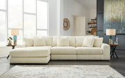 Lindyn Ivory 3 - Piece LAF Sectional - Gate FurnitureSectional