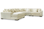 Lindyn Ivory 5 - Piece LAF Sectional - Gate FurnitureSectional