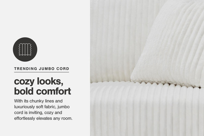 Lindyn Ivory Super Chaise - 21104S16
