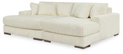 Lindyn Ivory Super Chaise - 21104S16