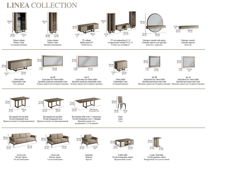Linea Dining Room Set - p13925