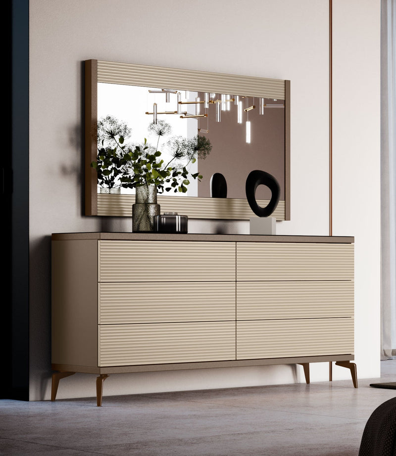 Linea Dresser / Mirror Set - p13767