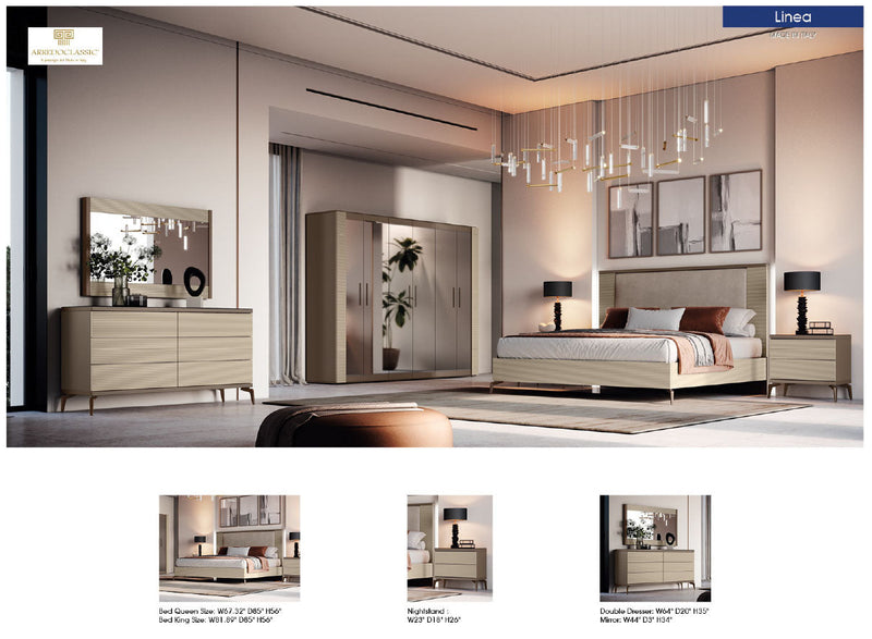 Linea Dresser / Mirror Set - p13767