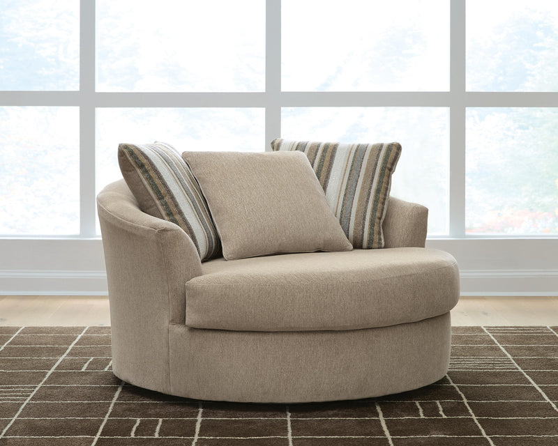 Linenhause Dune Oversized Swivel Accent Chair - 3180321