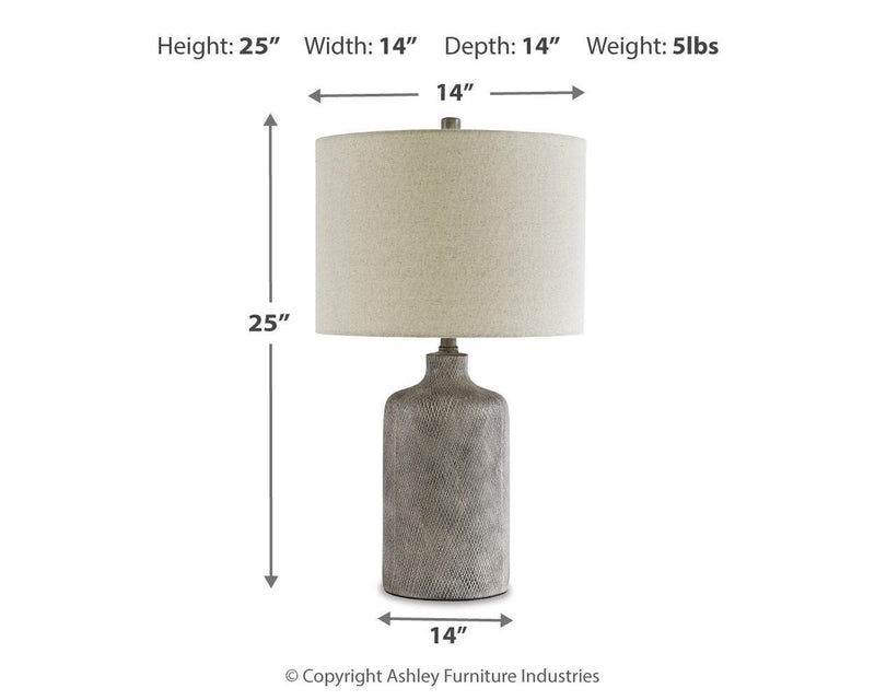Linus Antique Black Table Lamp (Set of 2) - L117964X2