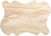 Liona Marble And Acacia Wood Coffee Table in Beige - 775Beige-CT
