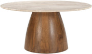 Liona Marble And Mango Wood Coffee Table in Beige - 774Beige-CT