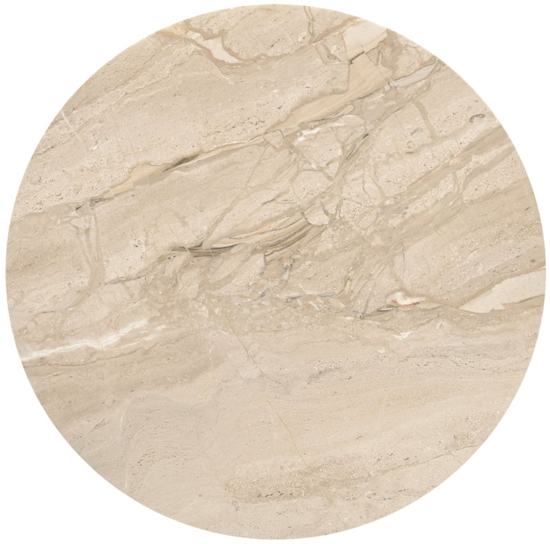 Liona Marble And Mango Wood End / Side Table in Beige - 774Beige-ET