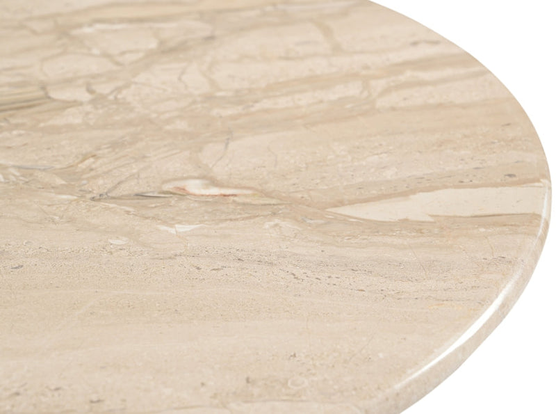 Liona Marble And Mango Wood End / Side Table in Beige - 774Beige-ET