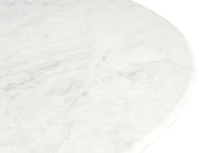 Liona Marble And Mango Wood End / Side Table in White - 774White-ET