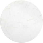 Liona Marble And Mango Wood End / Side Table in White - 774White-ET