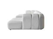 Lis Ivory Boucle Double Chaise 147" Sectional - LISIV-USEC
