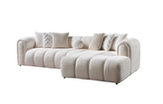 Lis Ivory Boucle RAF Sectional [ETA: 4/20] - Gate FurnitureSectional
