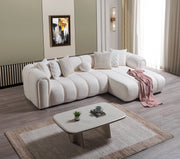 Lis Ivory Boucle RAF Sectional [ETA: 4/20] - Gate FurnitureSectional