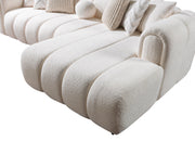 Lis Ivory Boucle RAF Sectional [ETA: 4/20] - Gate FurnitureSectional