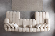 Lis Sand Boucle Double Chaise 147" Sectional - LISSAND-USEC