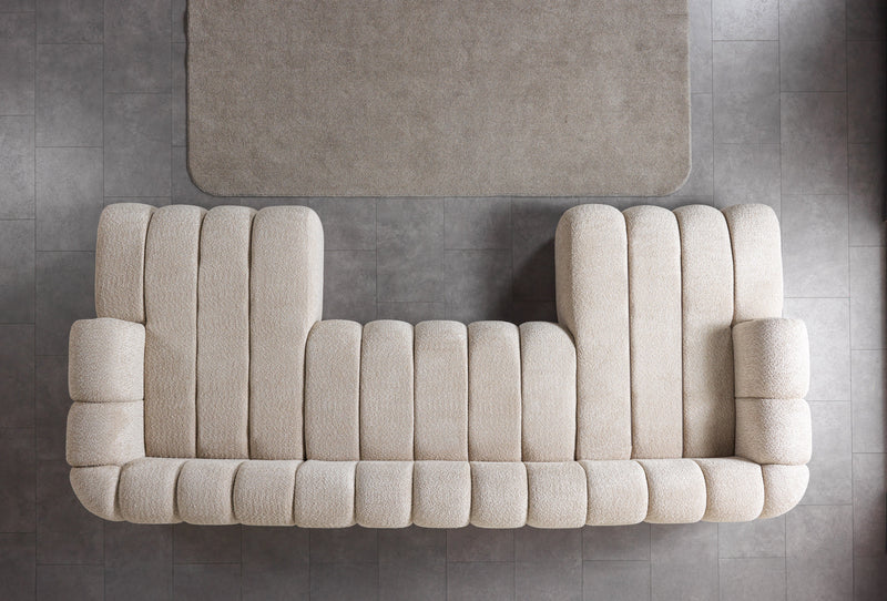 Lis Sand Boucle Double Chaise 147" Sectional - LISSAND-USEC