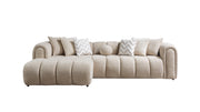 Lis Sand Boucle LAF 115" Sectional [ETA: 3/15] - Gate FurnitureSectional
