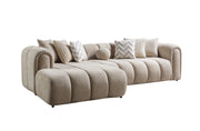 Lis Sand Boucle LAF 115" Sectional [ETA: 3/15] - Gate FurnitureSectional