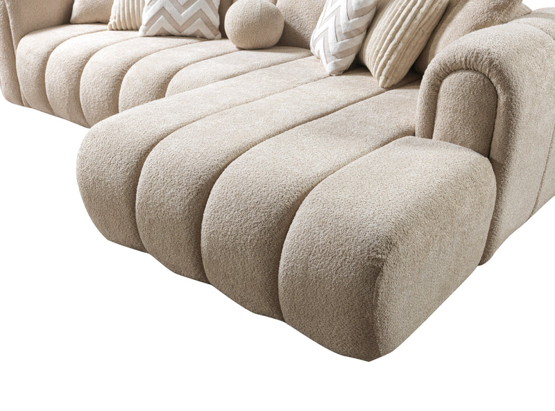 Lis Sand Boucle RAF Sectional [ETA: 4/20] - Gate FurnitureSectional