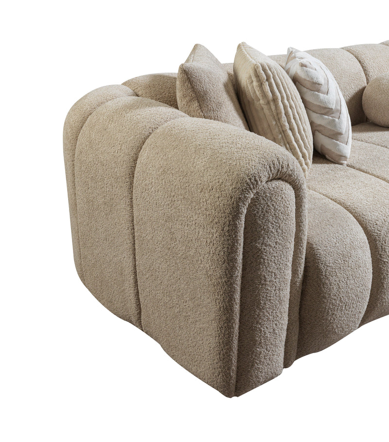 Lis Sand Boucle RAF Sectional [ETA: 4/20] - Gate FurnitureSectional