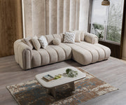 Lis Sand Boucle RAF Sectional [ETA: 4/20] - Gate FurnitureSectional