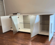 Lisa 4 Door Buffet W/Mirror Copy Set - p14241