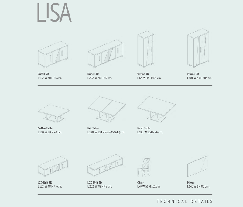 Lisa Dining Room, Italy SET - p8507