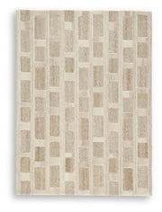 Lisgrove Tan/Brown/White 5' x 7' Area Rug - R407712