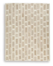 Lisgrove Tan/Brown/White 7'8" x 10' Area Rug - R407711