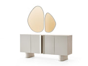 Liva Diningroom (Consol With Mirror & Dining Table & 6 Dining Chair) - 200-ALT-LIV-DT-6-SET