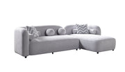 Liva Gray Boucle RAF 110" Sectional [ETA: 3/15] - Gate FurnitureSectional