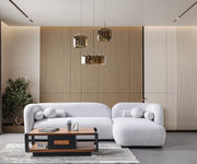 Liva Gray Boucle RAF 110" Sectional [ETA: 3/15] - Gate FurnitureSectional